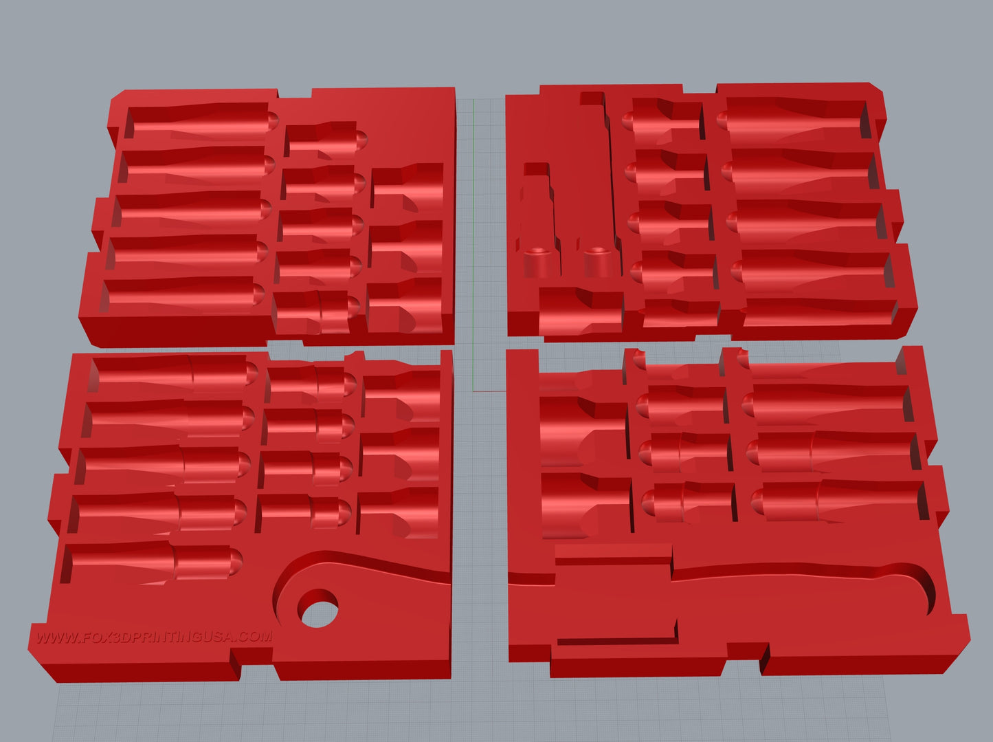 Milwaukee half inch socket set 4 drawer insert