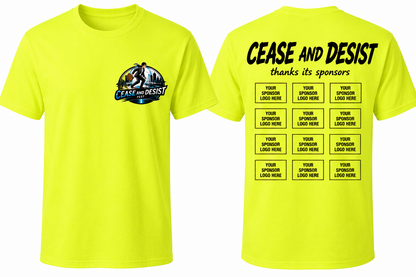 Cease and desist fest t-shirts